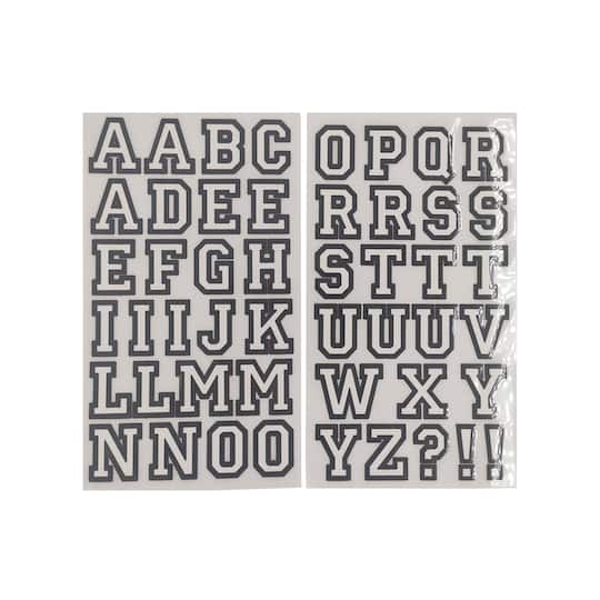 1.5" Iron-On Athletic Letters by Make Market